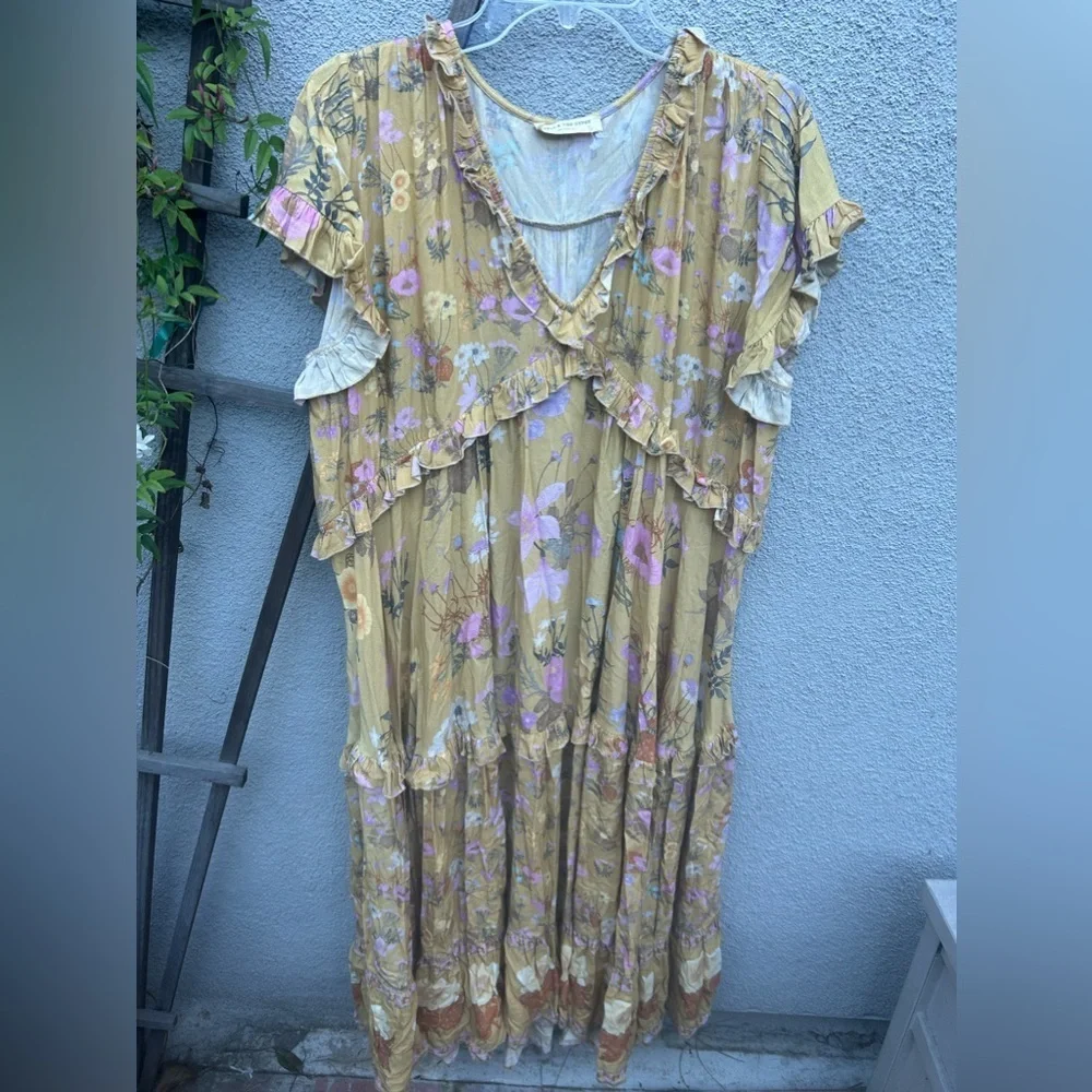 Floral Yellow Maxi Dress - Picture 7 of 11